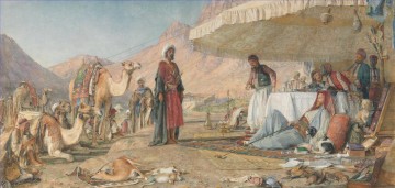John Frederick Lewis œuvres - Un campement Frank dans le désert du mont Sinaï John Frederick Lewis